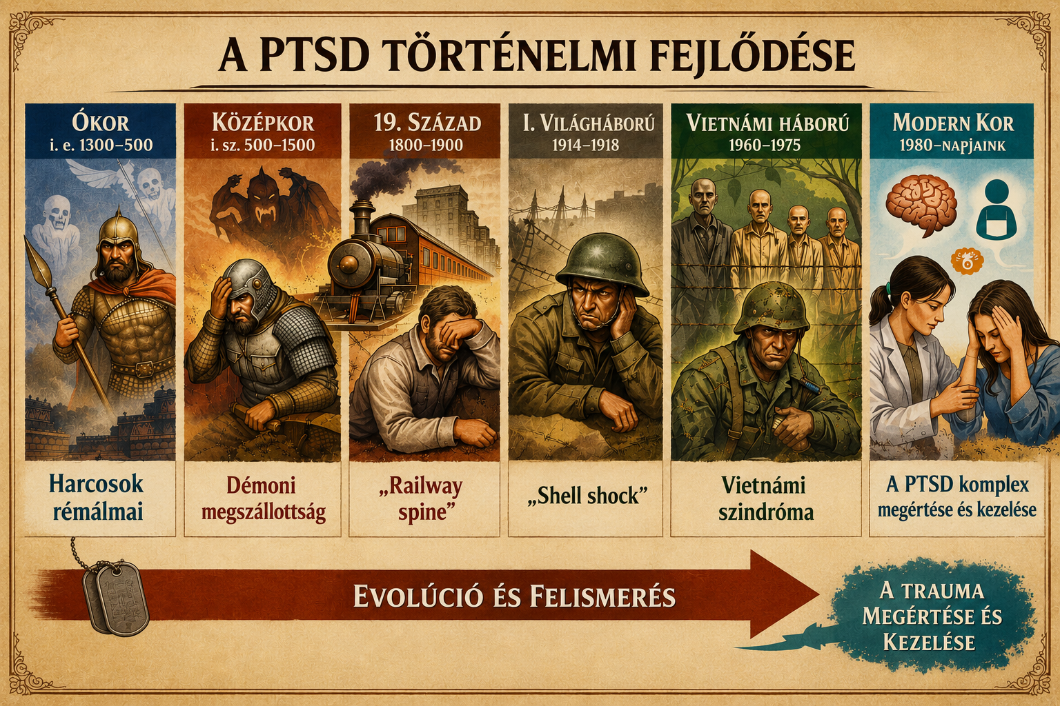 A poszttraumás stressz zavar történeti fejlődése